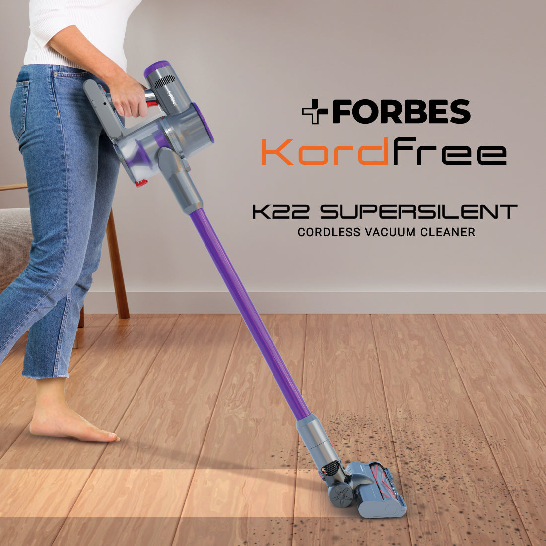 Kordfree K22 SuperSilent Cordless Vacuum Cleaner