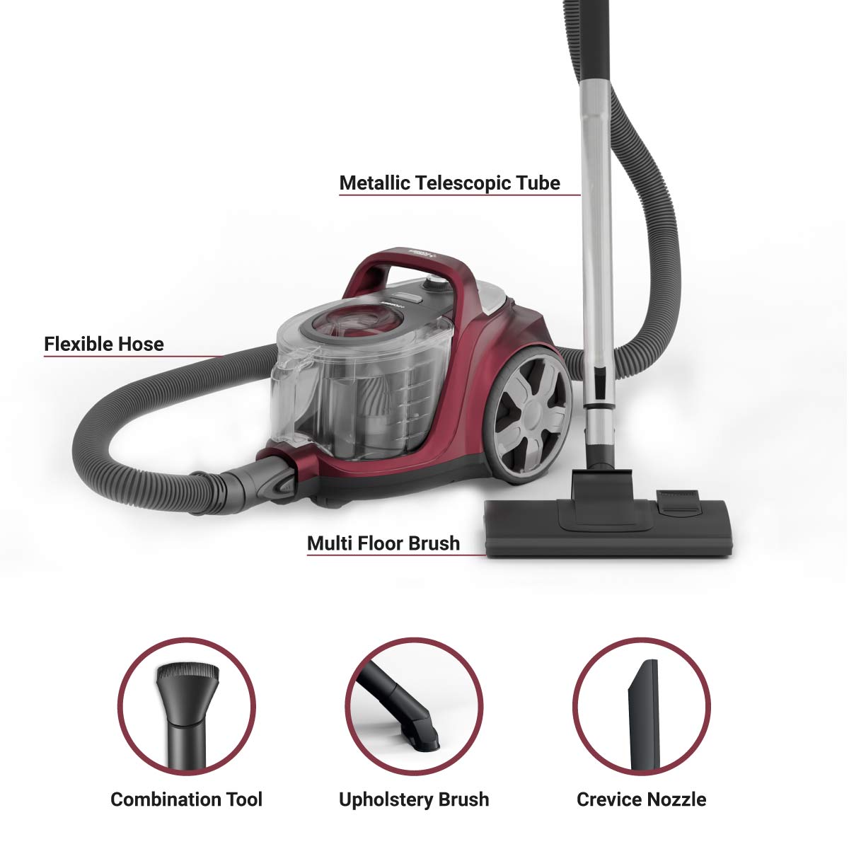 Tornado Canister Vacuum Cleaner