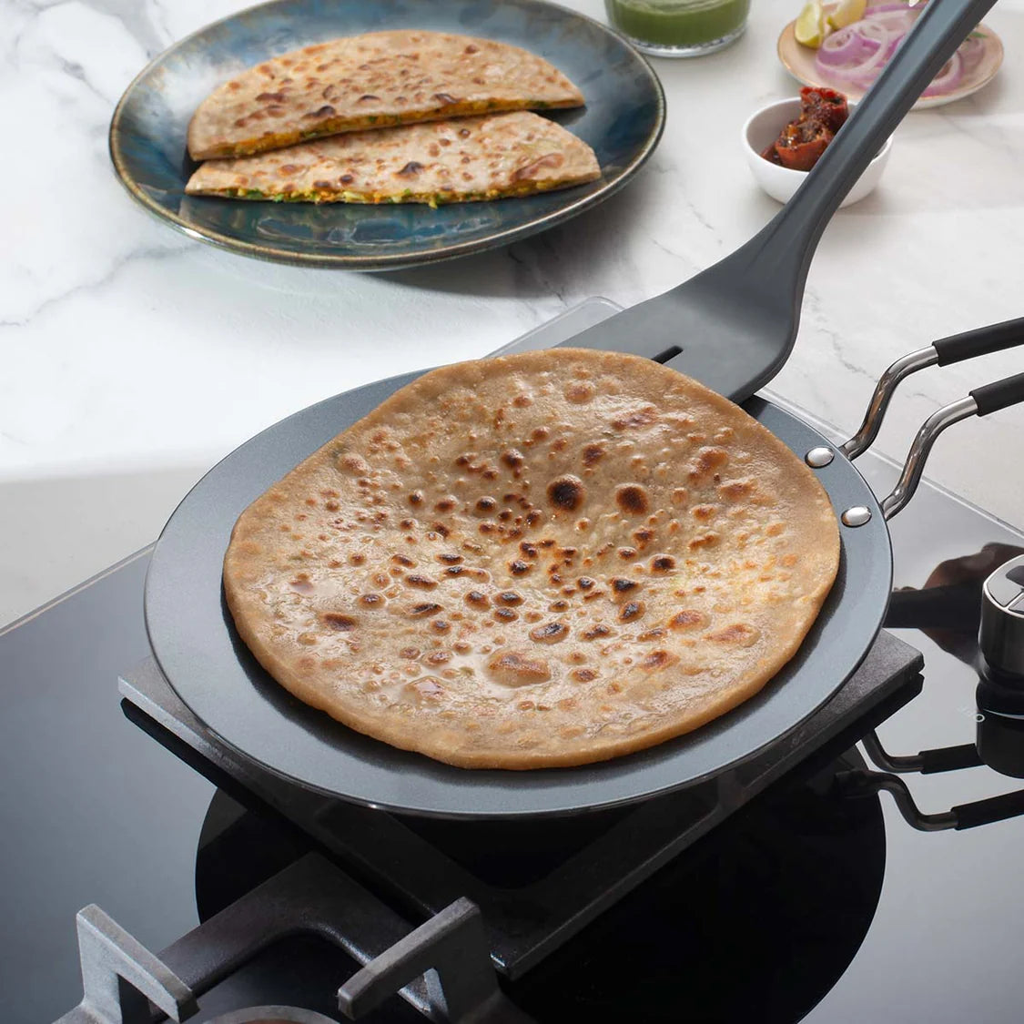 Tramontina Fusao 26cm Triply Ceramic Concave Tawa 4mm thick