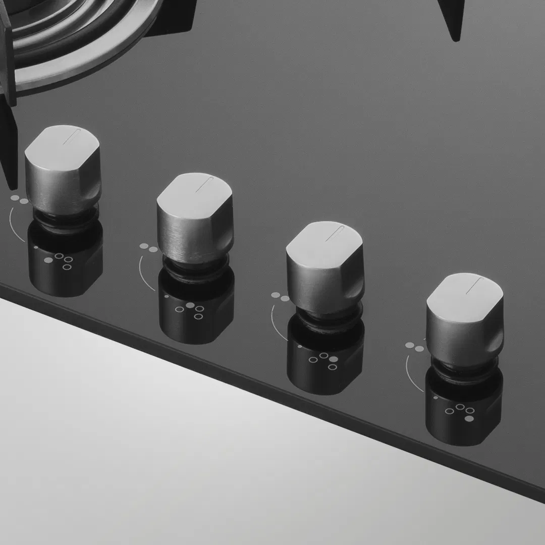 HBR 784 C – 78cm Built-in Hob with 4 Brass Burners & Auto Ignition