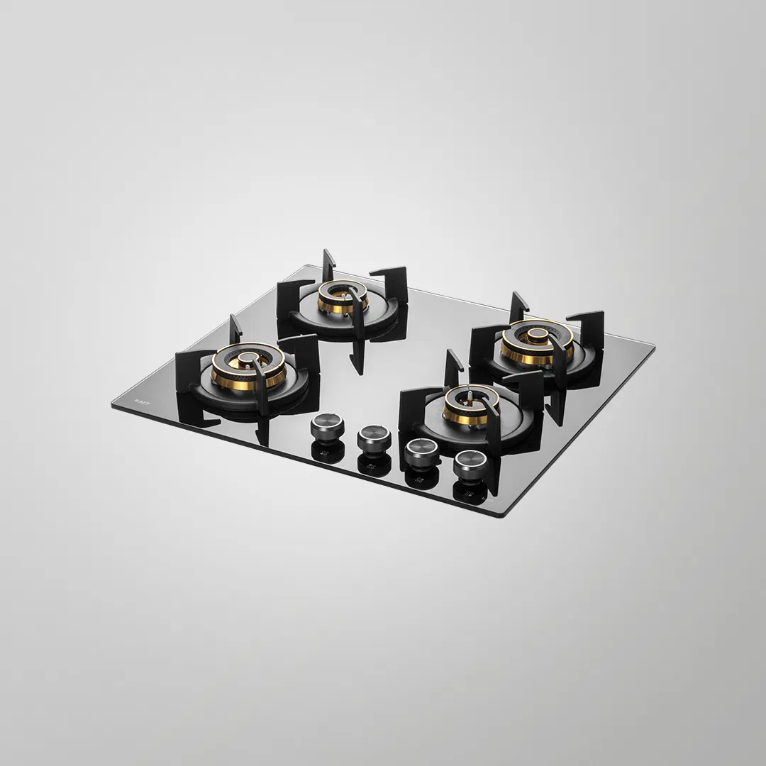 INF 604 Built-In Hob | Auto Ignition | 4 Full Brass High-Efficiency Burners | Triple & Dual Ring Burners | Flame Failure Device