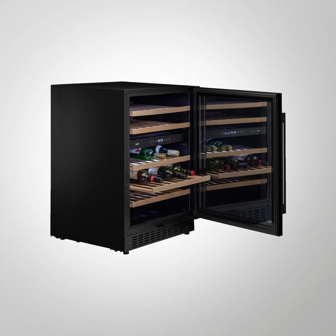 WC135-DZ Built-In Dual Zone Wine Cooler | 46 Bottle Capacity | Touch Control | UV-Protected Glass
