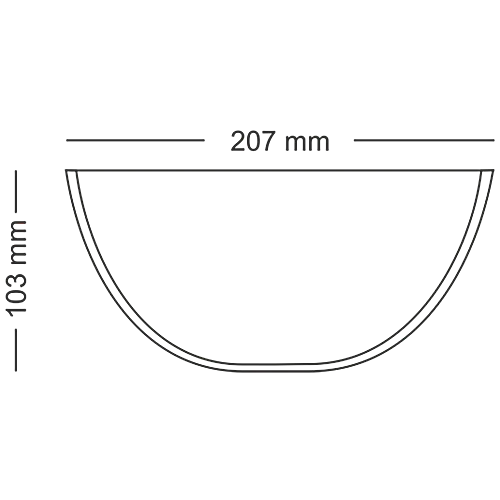 Mixing & Serving Bowl Oven, Micro, Fridge Safe  1.7 L