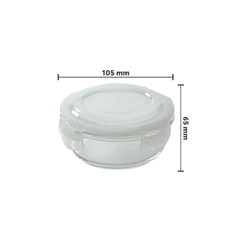 Borosil Eateasy Borosilicate Glass Lunchbox with Bag | 2 pc Square Container Set (320 ml Each) | Microwave & Dishwasher Safe, Leakproof | Tiffin for Office, School, College | Transparent, Horizontal