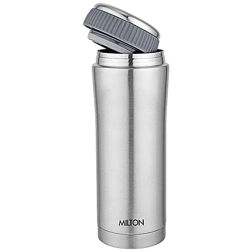 Thermo steel - Optima 350, Hot & Cold Flask, Leak-Proof, Durable, Silver, 350 ml