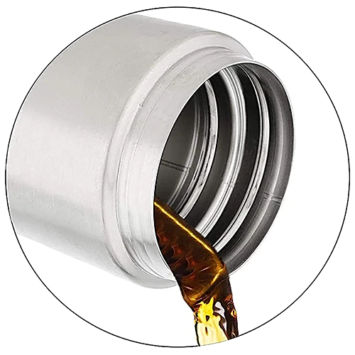 Thermo steel - Optima 350, Hot & Cold Flask, Leak-Proof, Durable, Silver, 350 ml