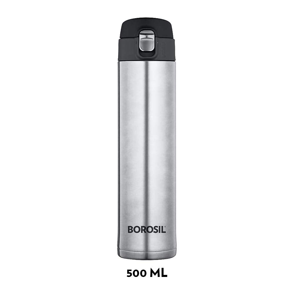 Nova Classic Stainless Steel Hot & Cold Bottle – 500 mL (BT50055113) | Leak-Proof Sipper Bottle for On-the-Go
