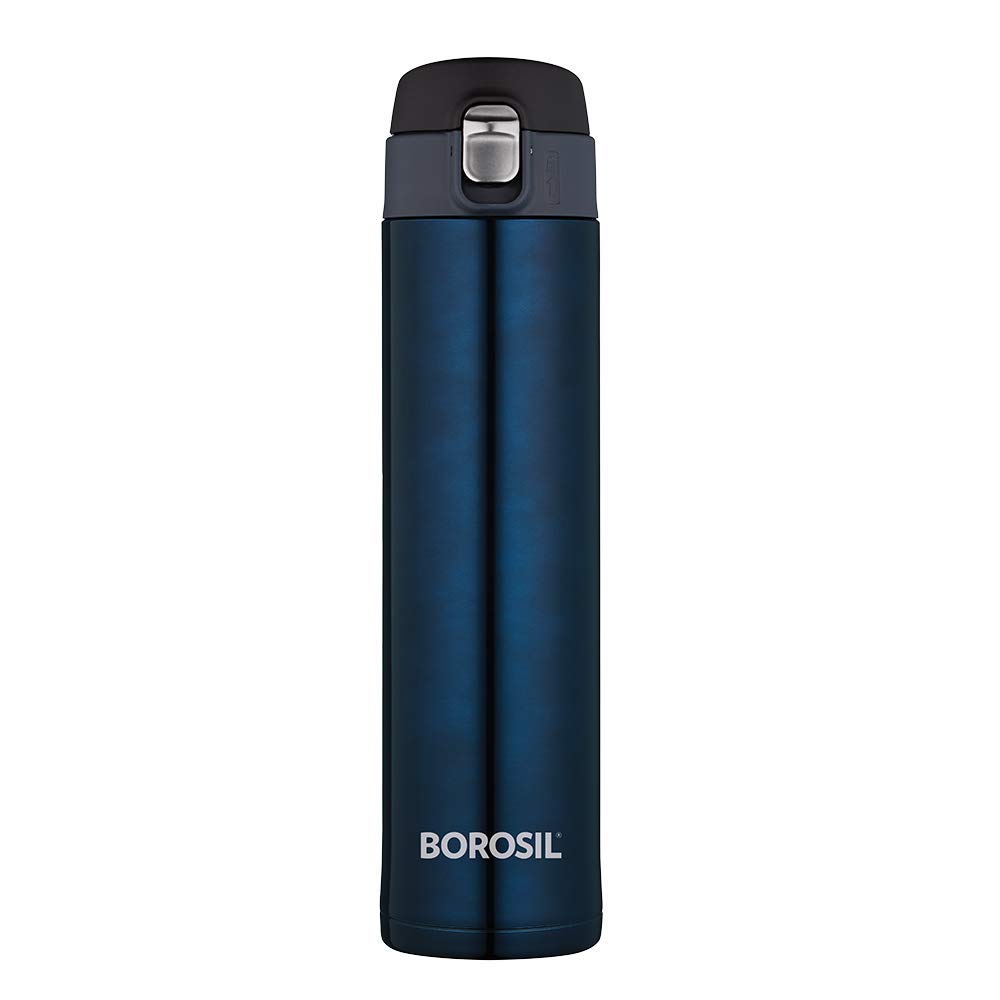Nova Blue Stainless Steel Hot & Cold Bottle – 500 mL (BTSO0BE111) | Leak-Proof Sipper Bottle for On-the-Go