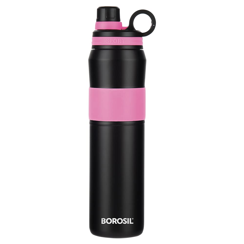 ThirstBurst Fuchsia Stainless Steel Bottle 800ML – Hot & Cold, 12 Hrs Hot, 12 Hrs Cold, Leakproof, Copper Coated Insulation