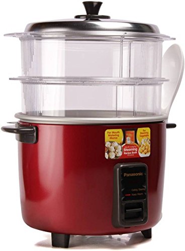 SR-WA18H SS 1.8 Liters Automatic Cooker Steamer - Red Maroon