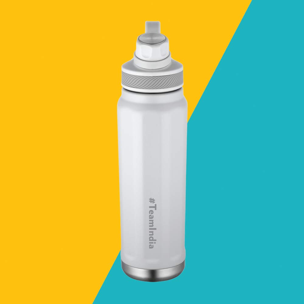 SportSip Slate Grey 710ML Hot & Cold Stainless Steel Bottle | Wide Mouth, Leakproof, Soft Finish | BT0710SGY402