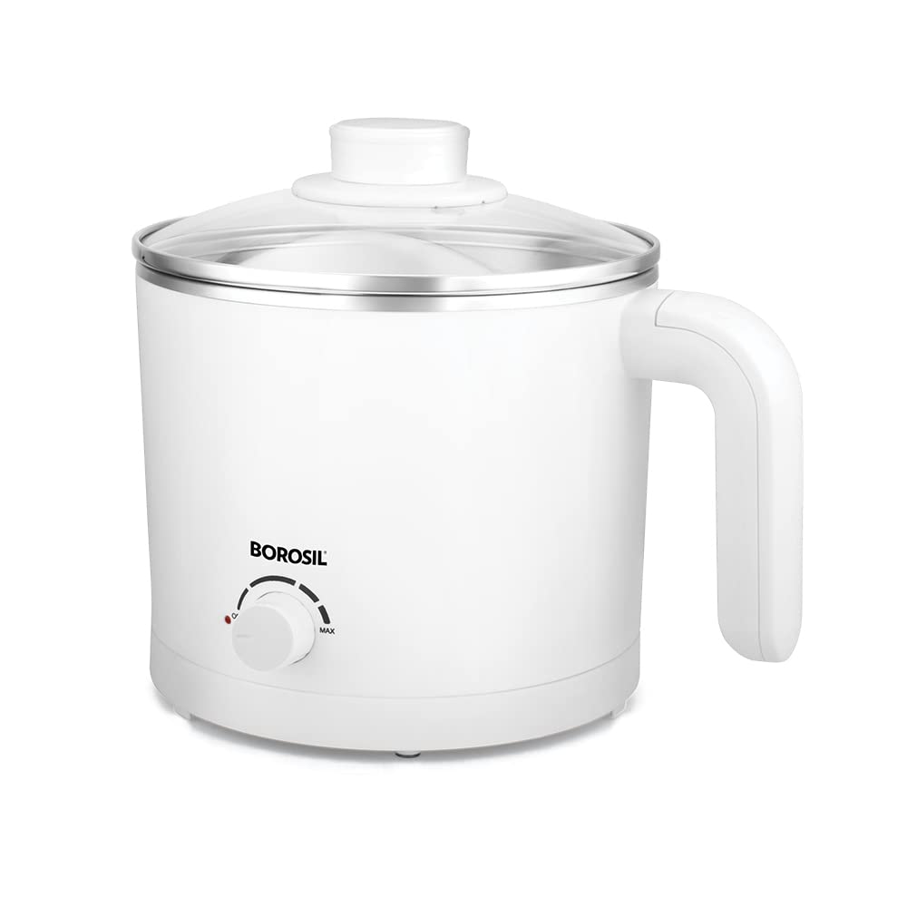 Cooltouch 1.2 L Electric Kettle, Stainless Steel Inner Body, Boil Water For Tea, Coffee, Soup, Noodles, White