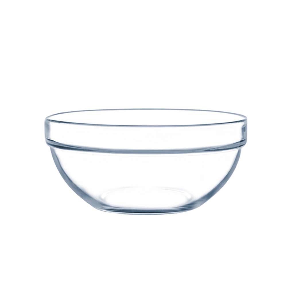 Borosil 75ml 6pc Stackable Serving Katorie Set | Borosilicate Glass Bowl for Kitchen & Dinning | Kattori Bowl for Serving Dips, Chutney, Herbs, Sauce, Ketchup | Microwave & Dishwasher Safe