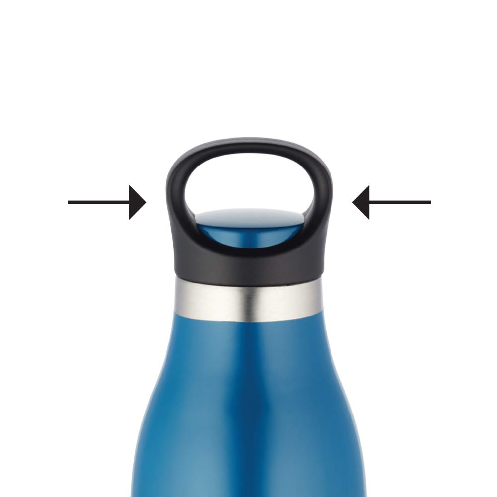 ColourCrush Blue 700ML Hot & Cold Stainless Steel Bottle | 24 Hrs Temp Retention | Easy Carry Handle | BTO700BLE402