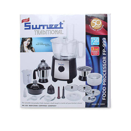 SUMEET-TRADITIONAL-FOOD-PROCESSOR-FP-999-750W-MIXER-GRINDER