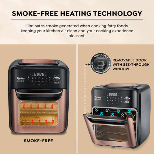 Air Chef 12 Litre Air Oven| 360 Degree Rapid Air Technology| 10 Preset Menus|Unique Multi-Level Design| Smoke-Free Technology