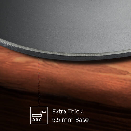 Omega Die-Cast Plus Aluminium Non-Stick Tawa, 31 cm, Induction Base – 30530