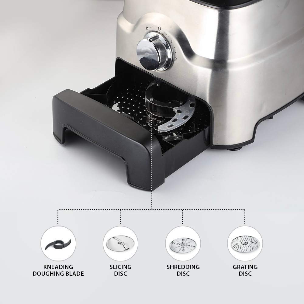 Usha FP 3811 Food Processor 1000-Watt Copper Motor with 13 Accessories