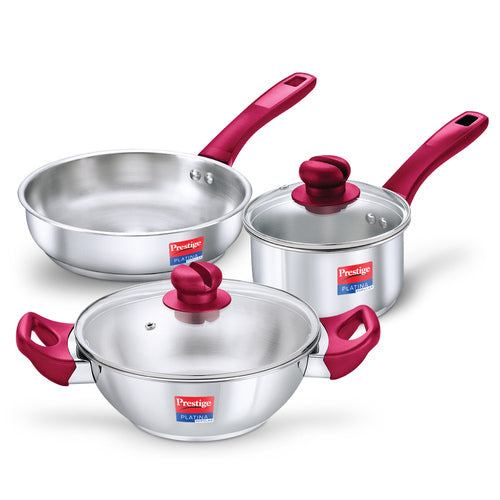 Platina Popular Stainless Steel 3PCS BYK SET Cookware 37451