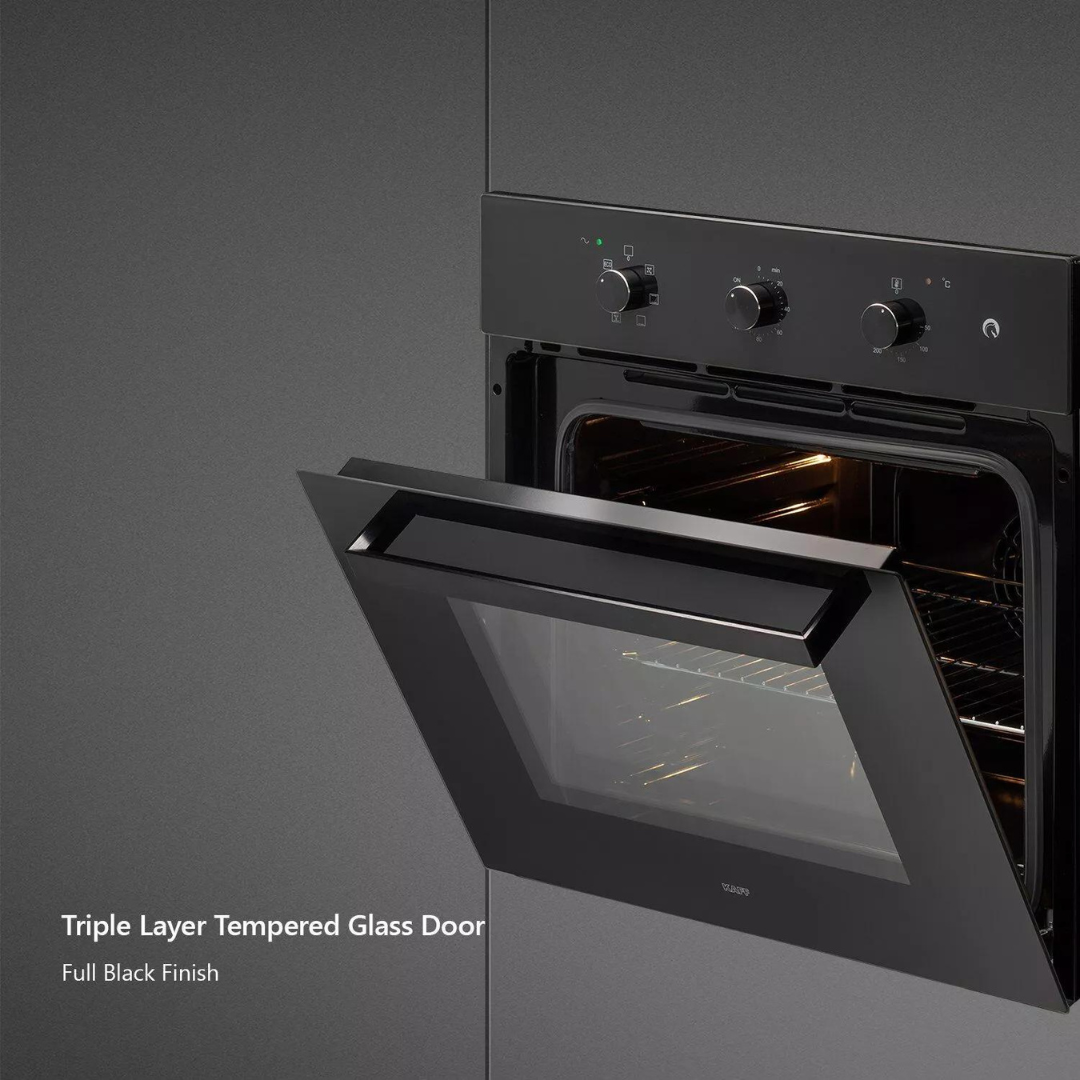 KAFF OV 80 ML 7 | 60cm ELECTRIC OVEN | Extra Large Cavity | Full Black Finish |  Built In Ovens