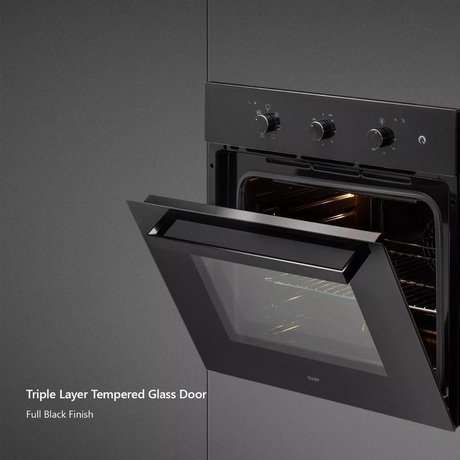 KAFF OV 80 ML 7 | 60cm ELECTRIC OVEN | Extra Large Cavity | Full Black Finish |  Built In Ovens