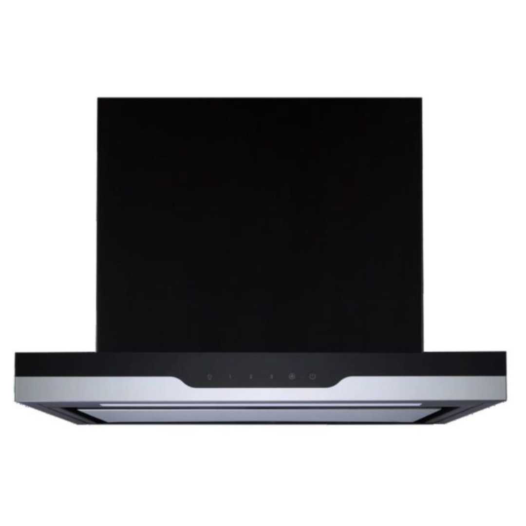 Elica METEORITE UC35 EDS PLUS HE LTW 60 NERO T4V LED S 60cm Wall Mounted Chimney Under Cabinet Chimney Stainless Steel + Mirror Finish Black Glass