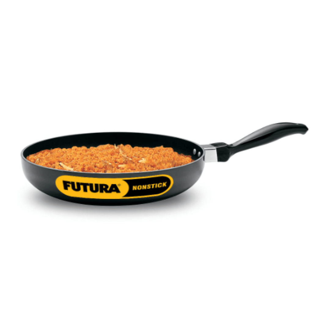 Hawkins 24 cm Futura Frying Pan with Rounded Side, Non Stick, Black NF 24R