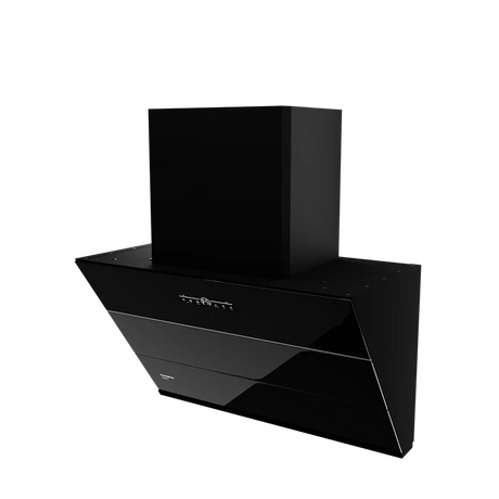 Crompton CHD-QPVI75FLE-MBL-Inclined Wall Mounted Chimney QuietPro 75 cm