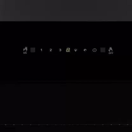 Faber Zenith FL SC AC BK 90 1350m3/Hr Wall Mounted Chimney Kitchen Hood With Auto clean Technology Filterless Touch Control Black