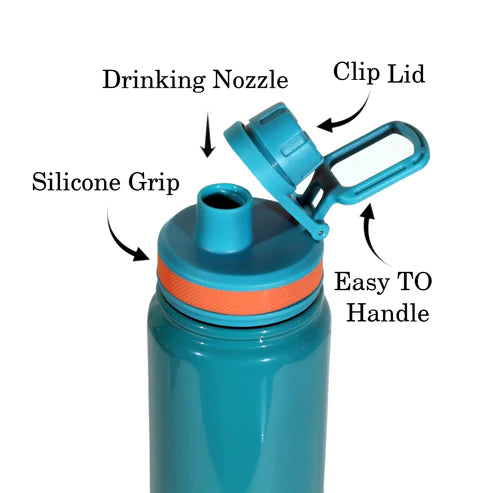 Rainbow 900ml Thermoses Vacuum Insulated Flask Sipper Bottle, Stainless Steel Water Bottle| PB 900-02