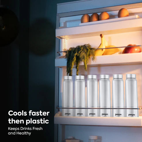 Pexpo Vertigo SS Water Bottle 1000 ML Silver