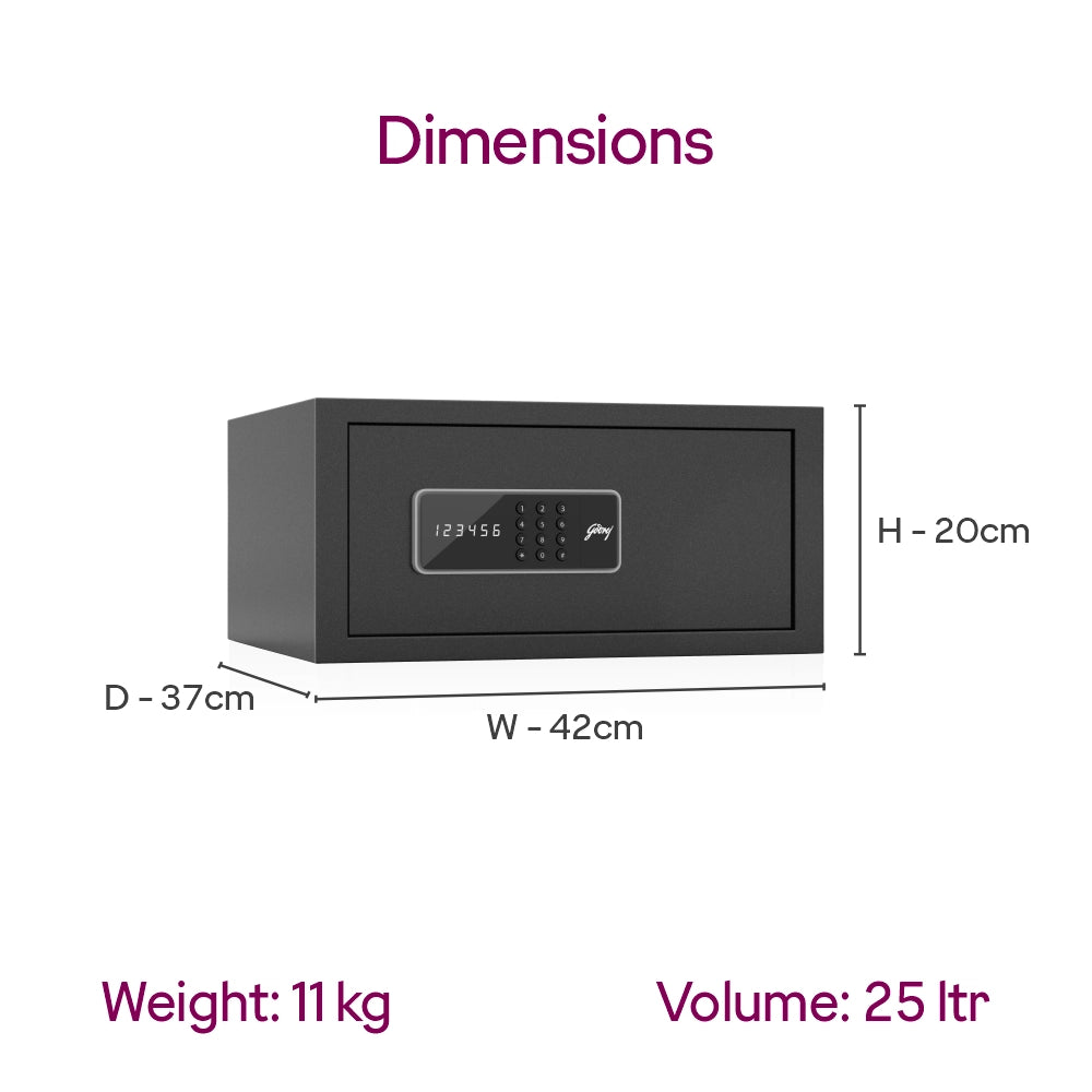 NX Pro Digital (25L) Ebony Home Locker