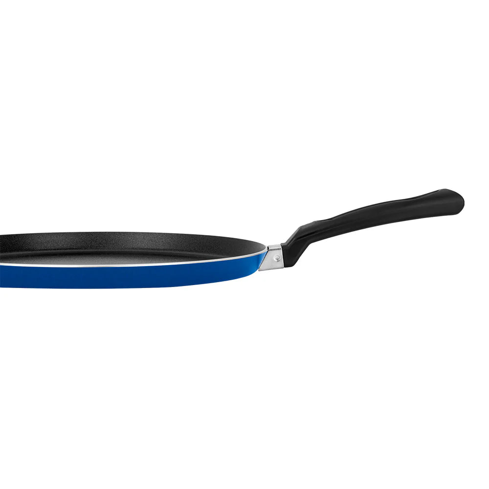 Nutrihealth 26 cm Non-Stick Aluminium Flat Griddle with Extra Thick Base, Silver Ion Coating, PFOA-Free, Non-Induction – NHFG26XT