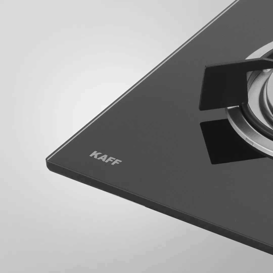 HBR 783 B Built-in Hob | 78 cm, 3 Brass Burners (2 Triple Ring + 1 Dual Ring), Auto Ignition, Black Tempered Glass