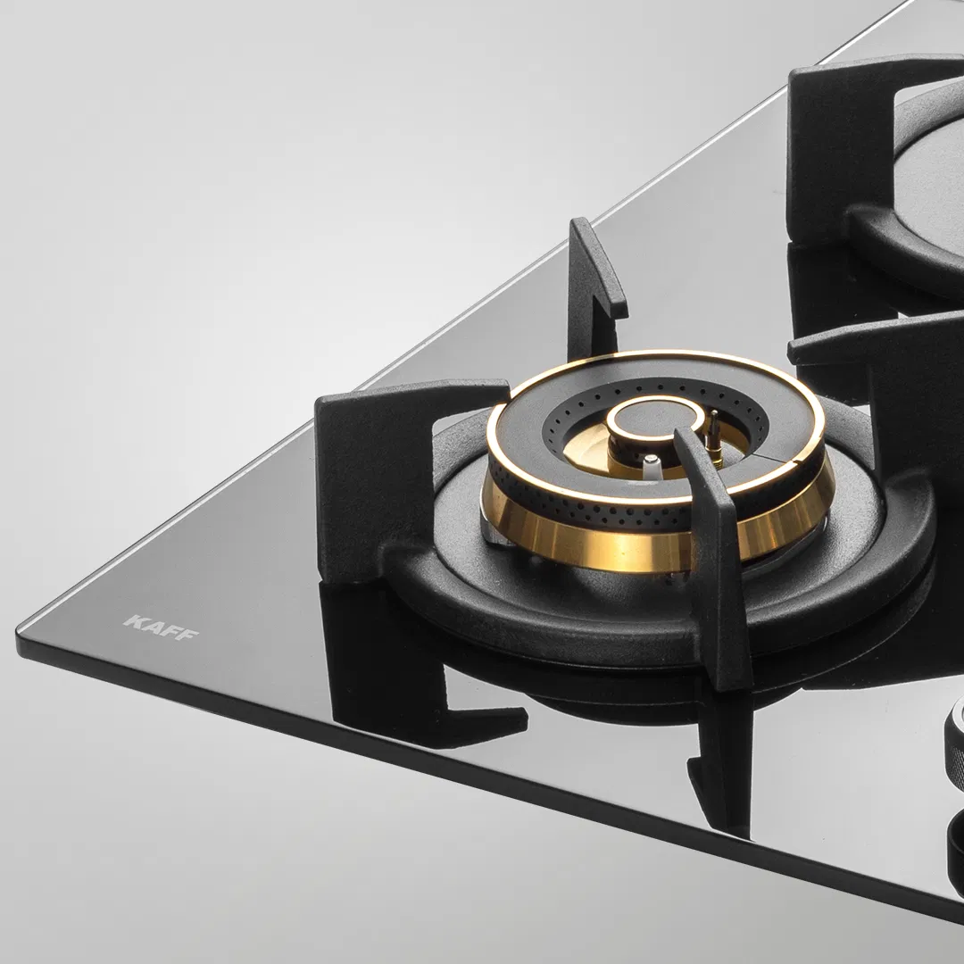 INF 604 Built-In Hob | Auto Ignition | 4 Full Brass High-Efficiency Burners | Triple & Dual Ring Burners | Flame Failure Device