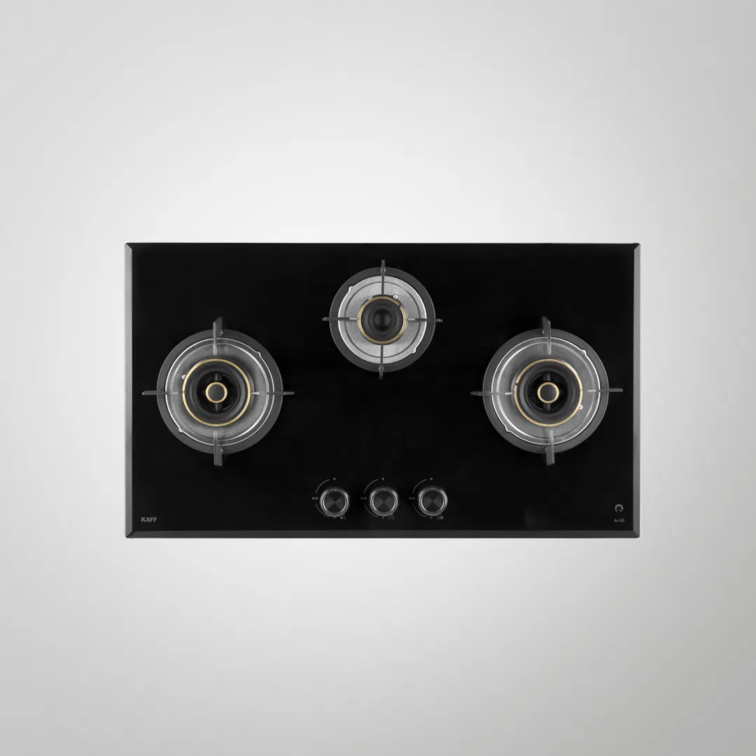 ALN 783 – 73cm Built-in Hob with 3 High-Efficiency Brass Burners & Auto Electric Ignition