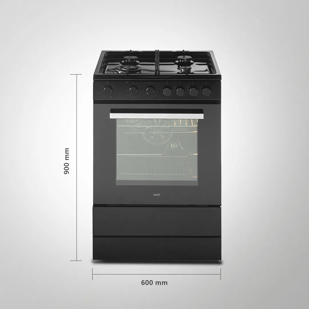 KAB 60 – 60cm Cooking Range with Electric Oven & 4 Gas Burners
