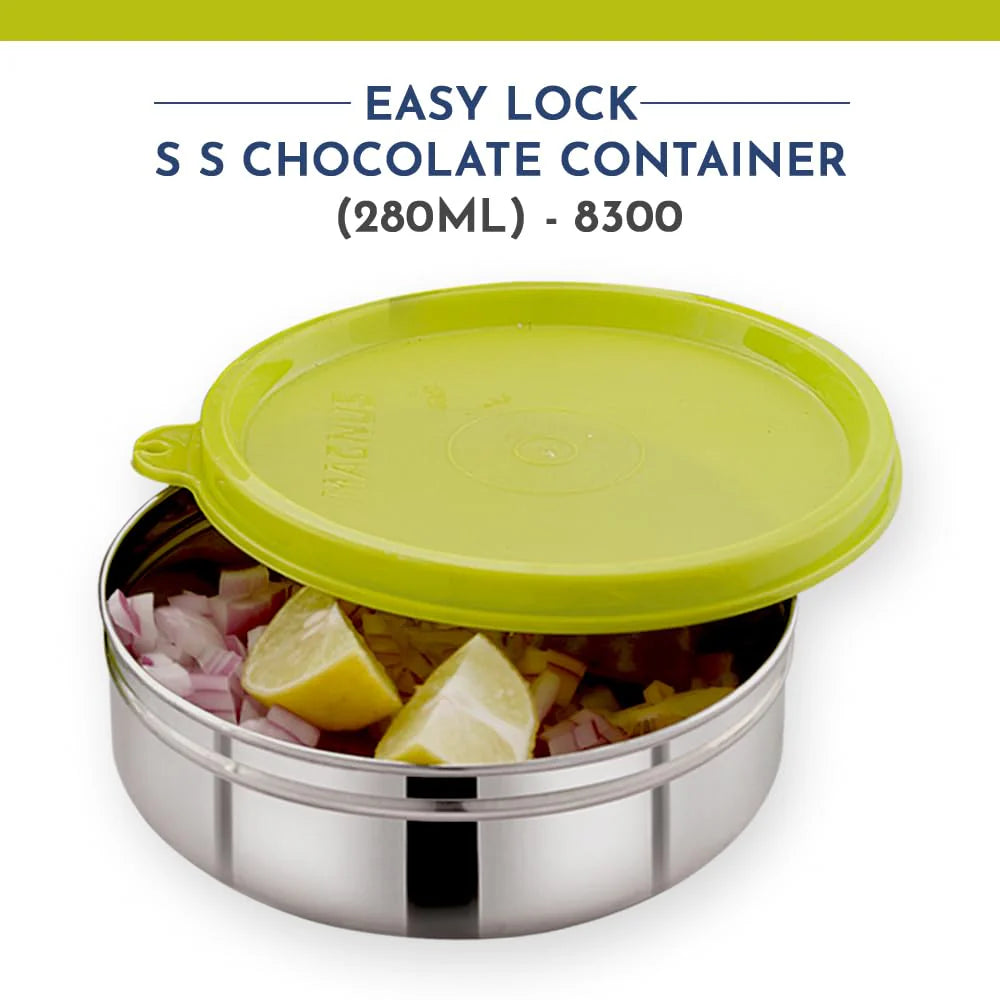 Easy Lock Stainless Steel Container | Leak-Proof, Food Grade Material | Durable & Easy to Open Lid