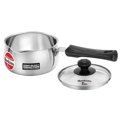 Buy HAWKINS STAINLESS STEEL T-PAN WITH LID POT 1 L at apnidukaan.com