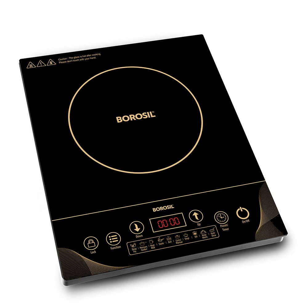Smartkook-TC14 Electric Induction Cooktop, Glass Surface, Energy Saving, Flame-free Cooking, Black, 2000W