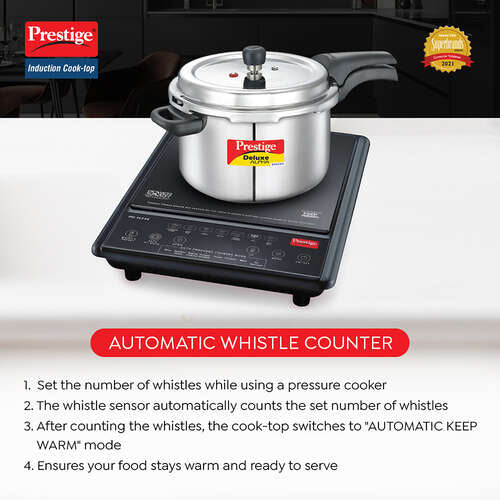 Induction Cook-Top PIC 31.0 V4 | Pre-set Pressure Cooking Mode | Automatic Whistle Counter | Indian Menu Options | Soft Touch Buttons | Anti-Magnetic Wall | Durable and Safe