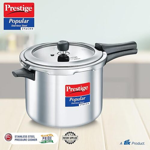 Prestige Popular Svachh Spillage Control SS Pressure Cooker 7.5L 20174