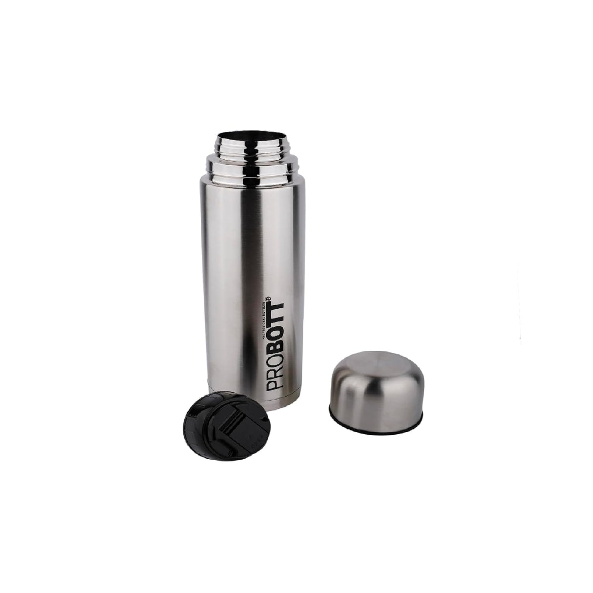 Thermosteel 350ml Vacuum Insulated Flask Bottle, Stainless Steel Hot & Cold Water Bottle | Silver | Leak-Proof & BPA-Free | PB 350-02