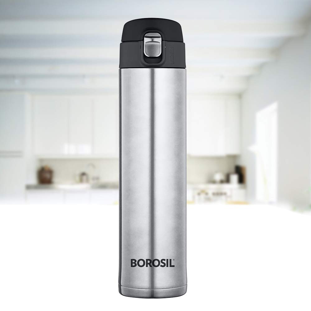 Nova Classic Stainless Steel Hot & Cold Bottle – 500 mL (BT50055113) | Leak-Proof Sipper Bottle for On-the-Go