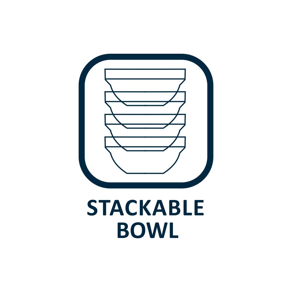 Borosil 75ml 6pc Stackable Serving Katorie Set | Borosilicate Glass Bowl for Kitchen & Dinning | Kattori Bowl for Serving Dips, Chutney, Herbs, Sauce, Ketchup | Microwave & Dishwasher Safe