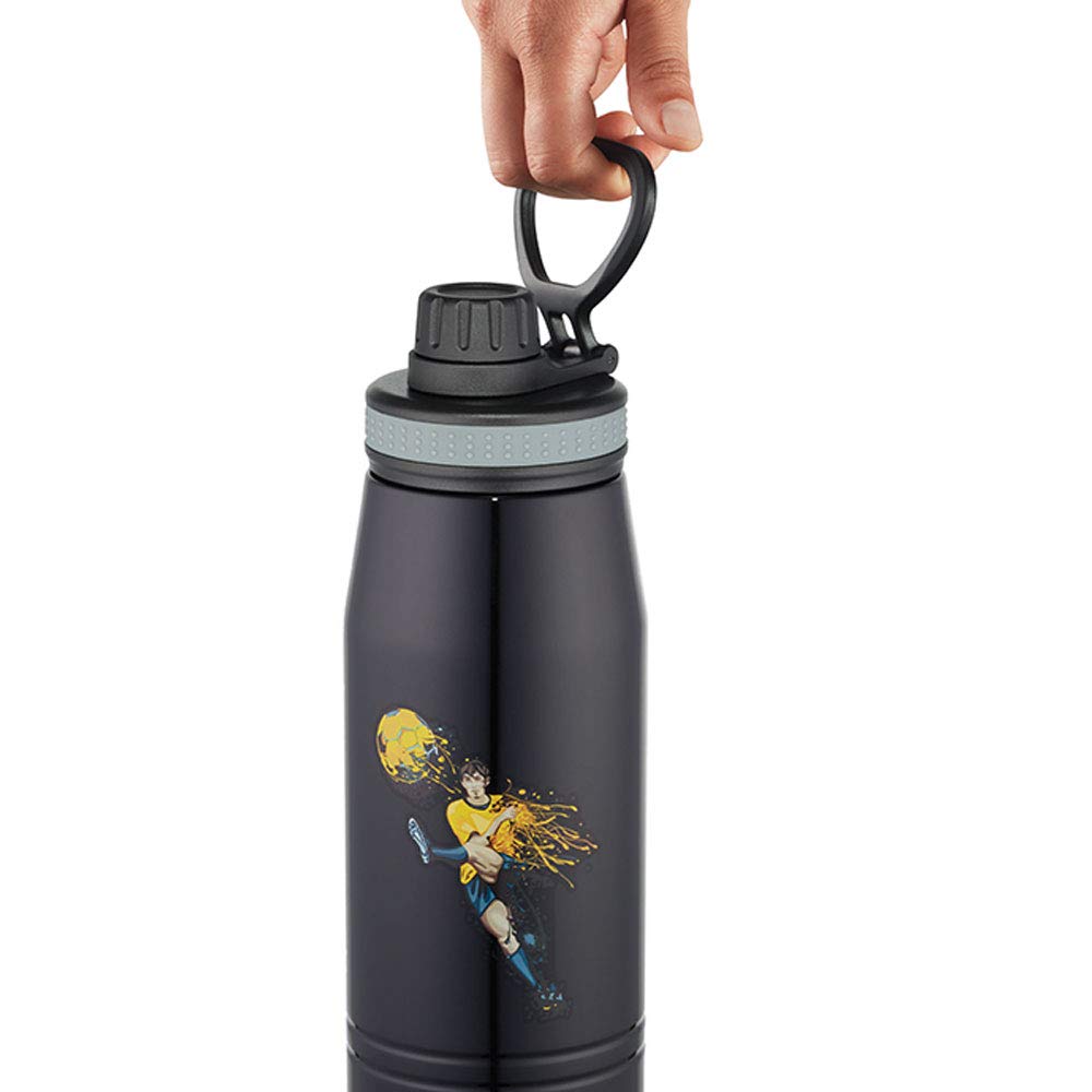 GoSport Football Stainless Steel Bottle 900ML – Hot & Cold, 14 Hrs Hot, 18 Hrs Cold, Leakproof Sipper, Vacuum Insulated