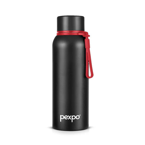 Pexpo Bravo Hot Cold Water Bottle 500 ML Knight Black