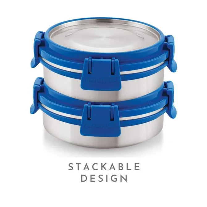 Stainless Steel Airtight Leakproof Storage Deluxe Chocolate Container 260ML with Klip Lock - Ideal Kitchen Accessories Items, Perfect Lunch Box, Lunch Boxes for Office Men