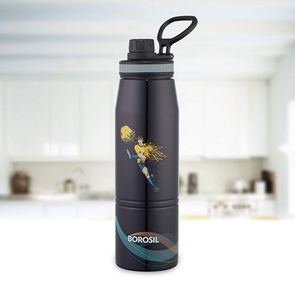 GoSport Football Stainless Steel Bottle 900ML – Hot & Cold, 14 Hrs Hot, 18 Hrs Cold, Leakproof Sipper, Vacuum Insulated