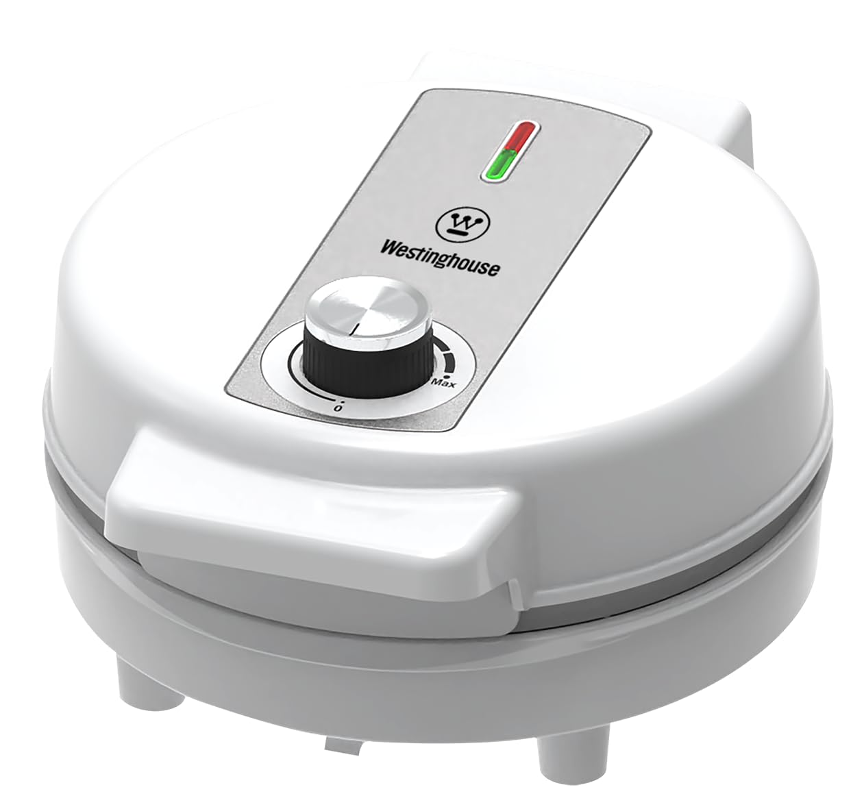 Westinghouse Simple Life 1000W Electric Waffle Maker 4 Slice | 8 Inch Plates, Quick Heating, Compact Design| Electric Waffle Iron With Non-Stick, Dual Side Plate